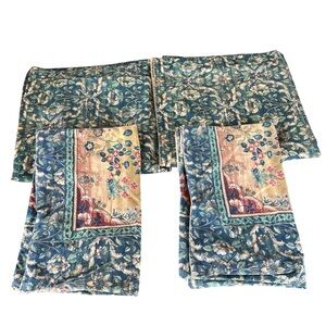 Sheridan Australia Tree of Life Honeysuckle 4-Piece Sham Pillowcase Set GUC